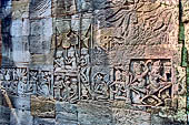 Angkor Thom - Bayon temple, bas-reliefs of the third enclosure, east wall 